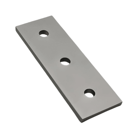 3 Hole Joining Plate 3" x 1" x 3/16" | 10 Series Aluminum T-Slot - Forces Inc