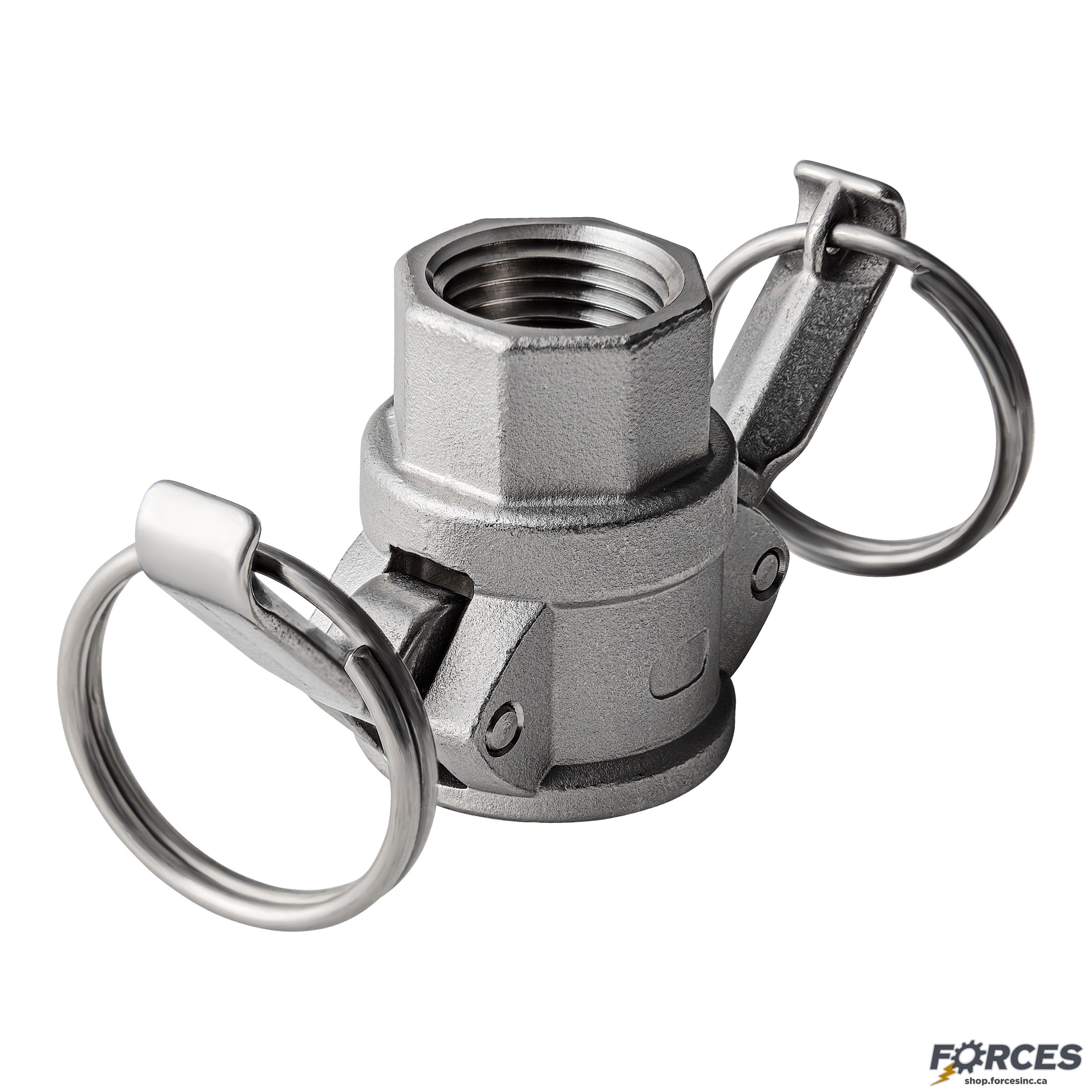 3" Type D Camlock Fitting Stainless Steel 316 - Forces Inc