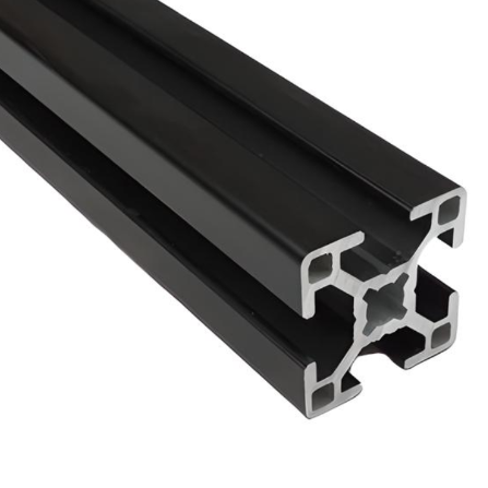 30mm x 30mm Black Smooth T-Slotted Aluminum Extrusion