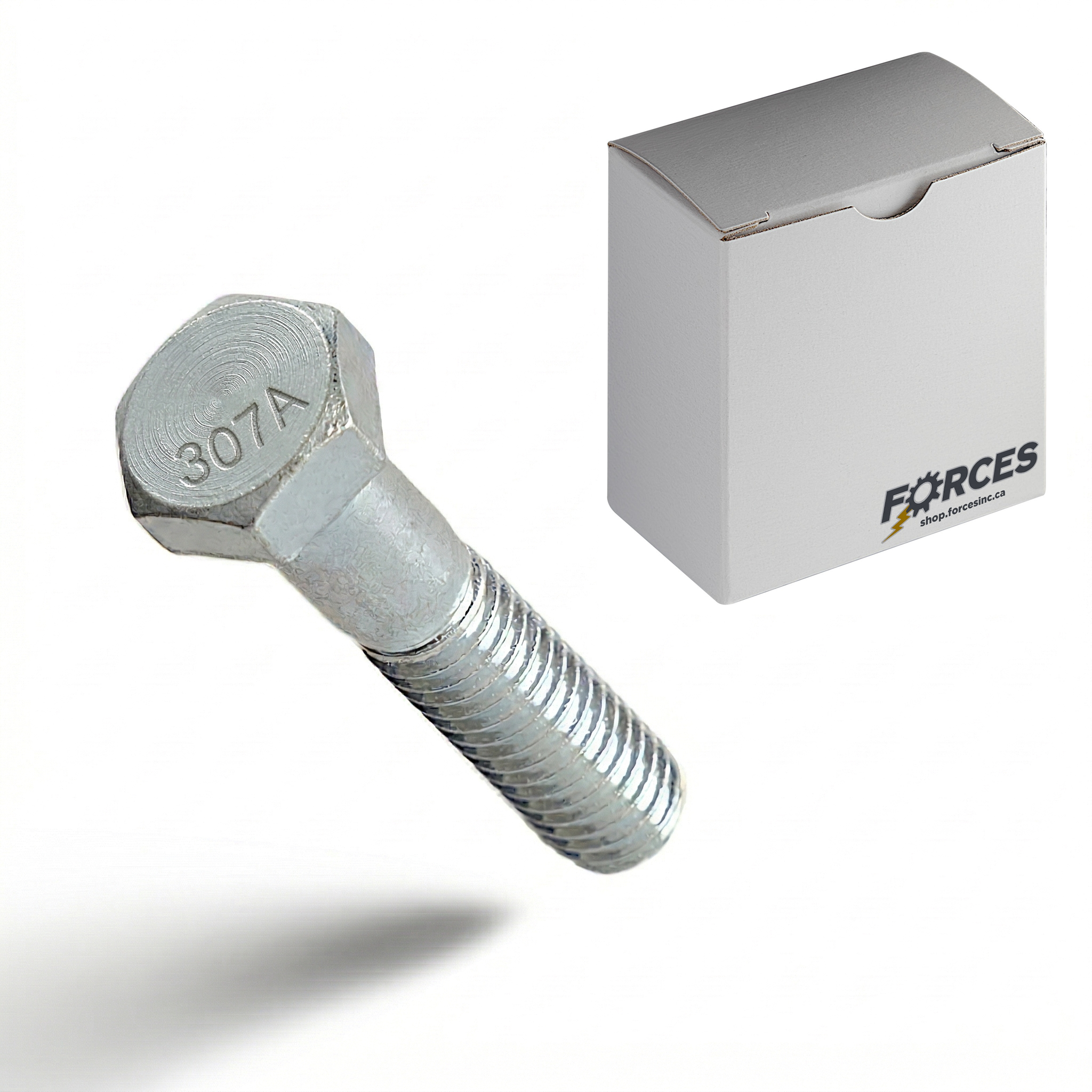 Hex Head Bolt 1"-8 x 9" Partial thread - Zinc Plated A307 Grade A