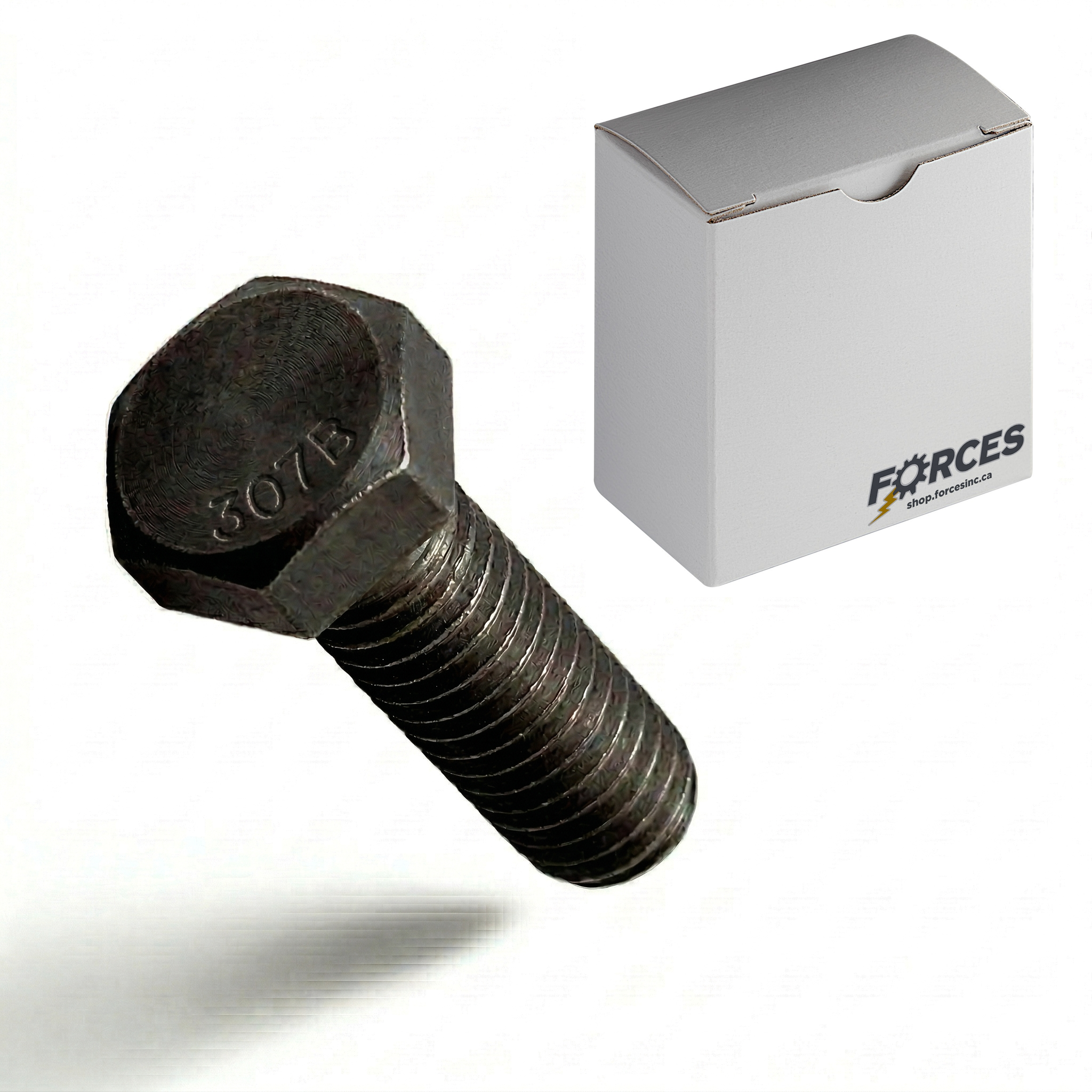 Heavy Hex Head Bolt 1-1/8"-7 x 3" Full thread - Plain Steel A307 Grade B
