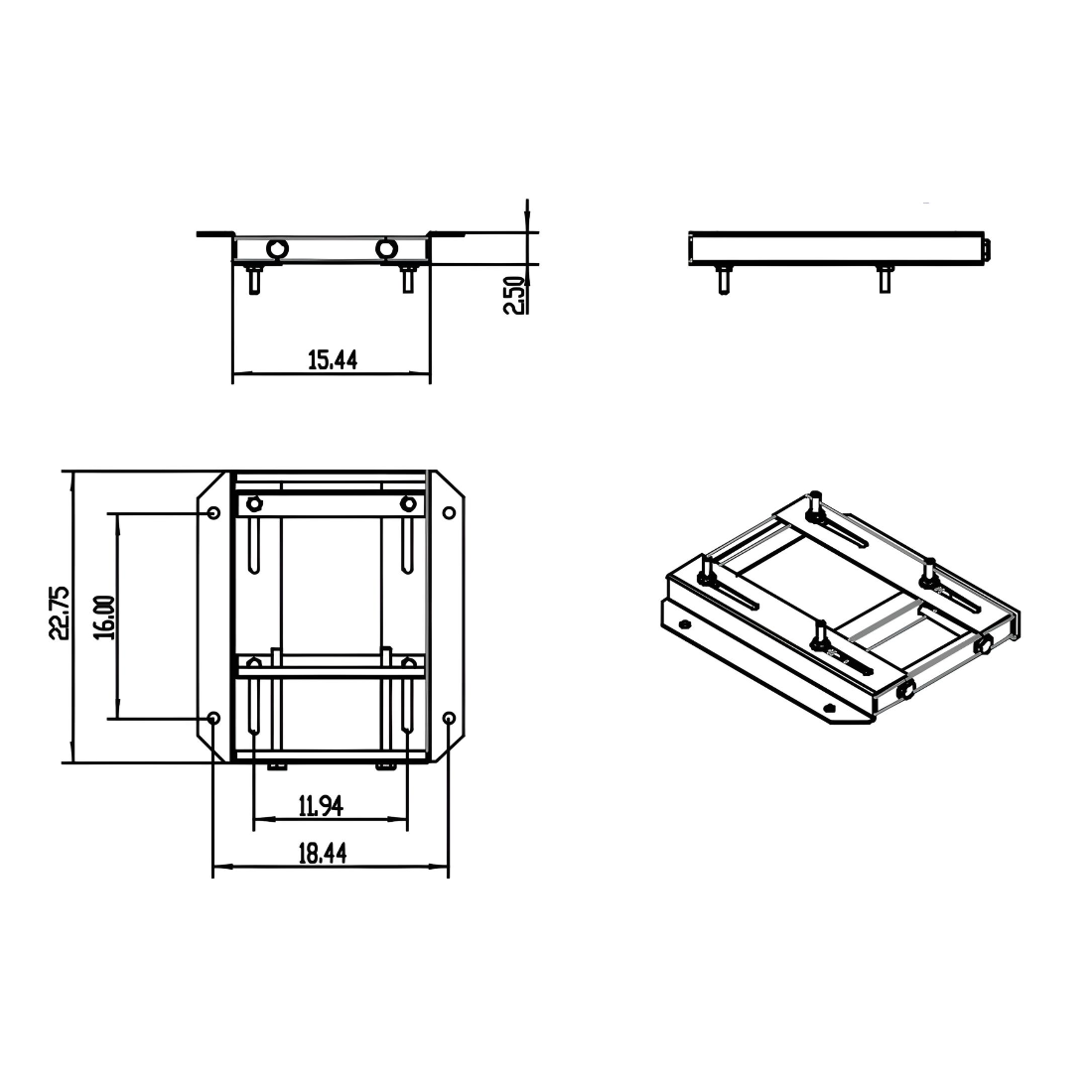 Motor Slide Base For Size 326T Frame