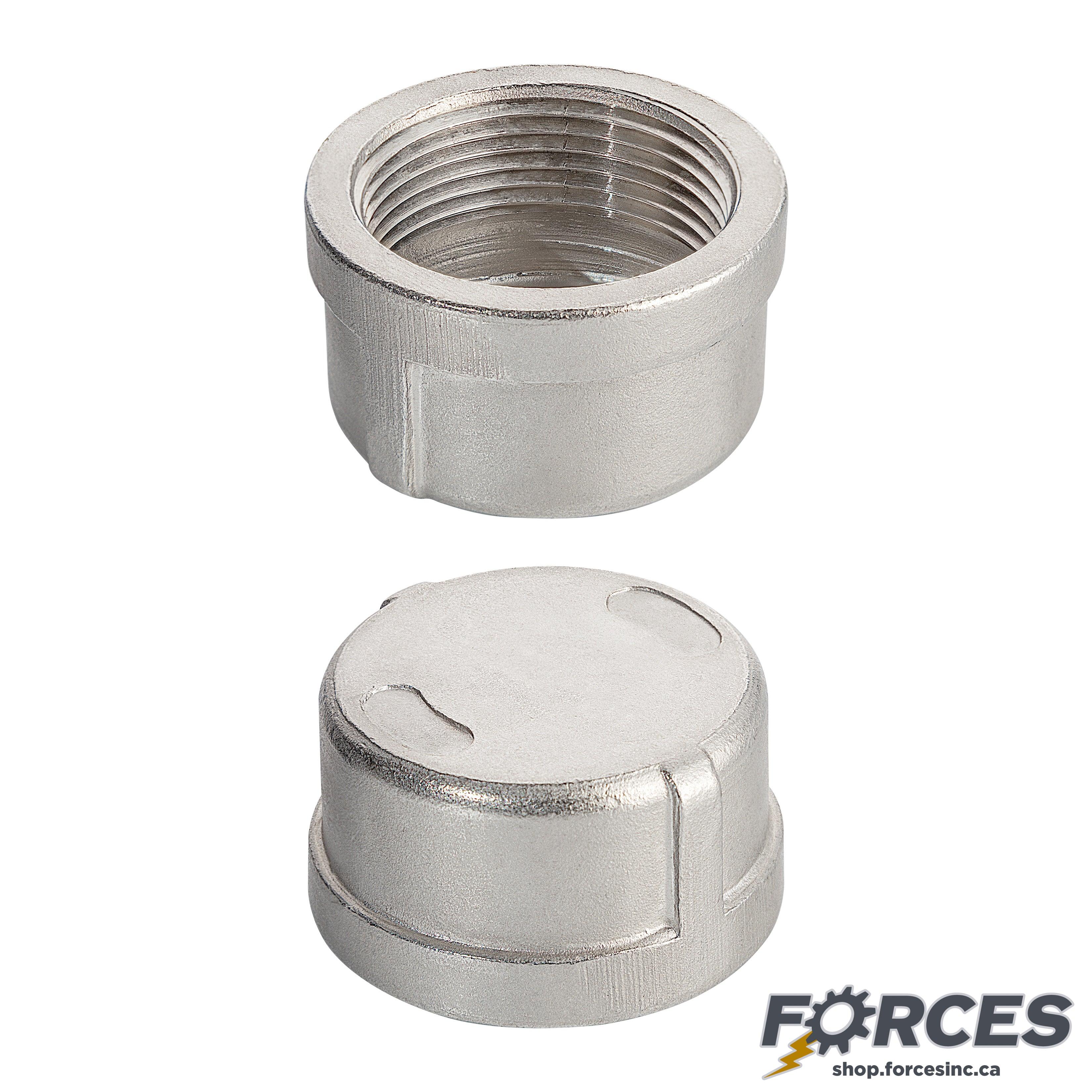 3/4" Cap NPT #150 - Stainless Steel 316 - Forces Inc