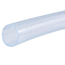 3/4" Clear Braided Food Hose - Clear PVC (1ft) - Forces Inc