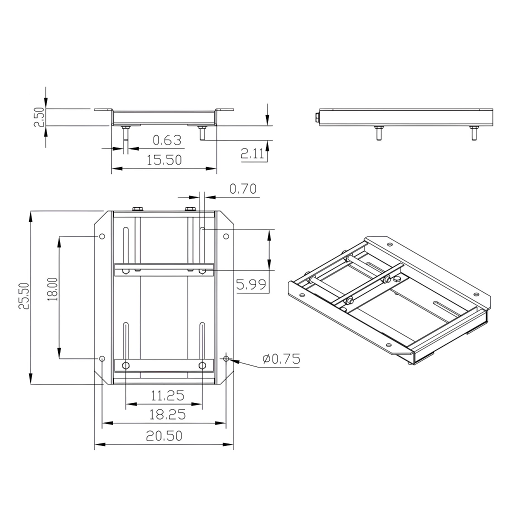 Motor Slide Base For Size 364T Frame