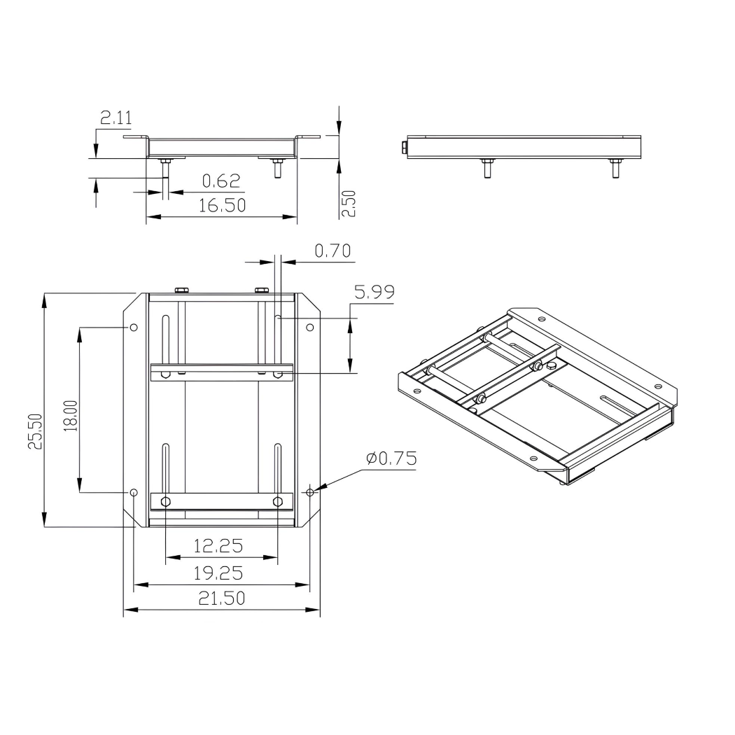 Motor Slide Base For Size 365T Frame