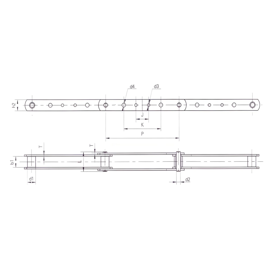 3939-B4 Conveyor Chain - 10ft