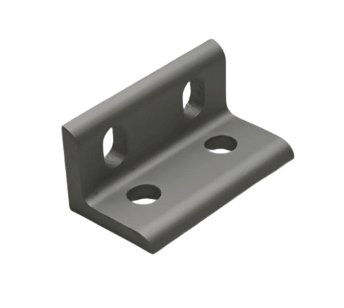 4 Hole Slotted Inside Corner Bracket | 15 Series Aluminum T-Slot - Forces Inc