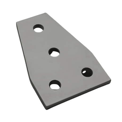 4 Hole Tee Joining Plate 2" x 3" x 3/16" | 10 Series Aluminum T-Slot - Forces Inc