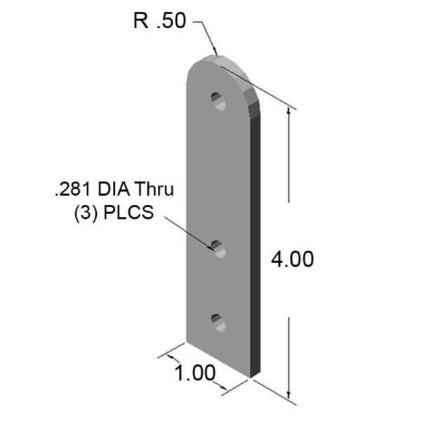 4" Pivot Arm | 10 Series Alumunim Extrusion - Forces Inc