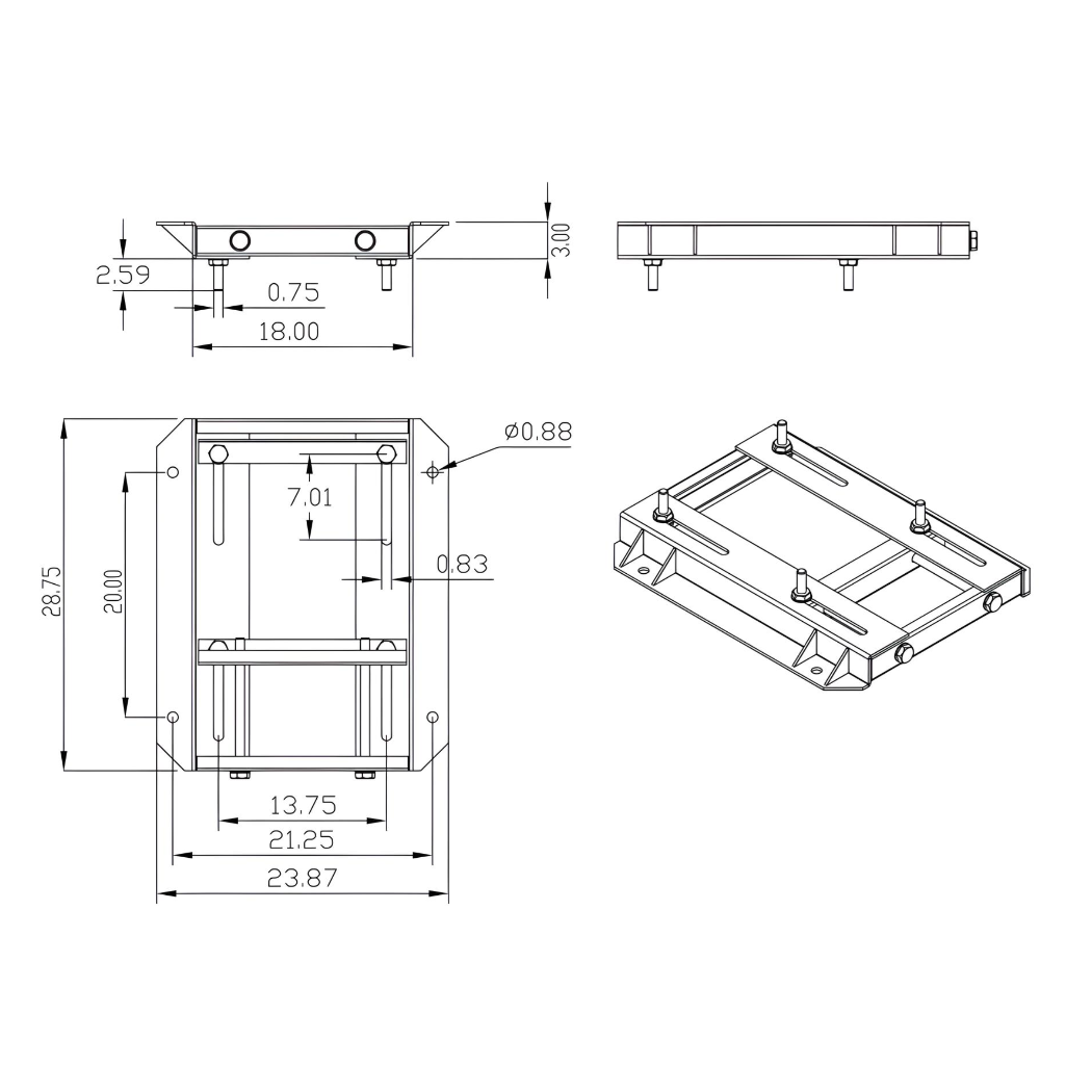 Motor Slide Base For Size 405T Frame