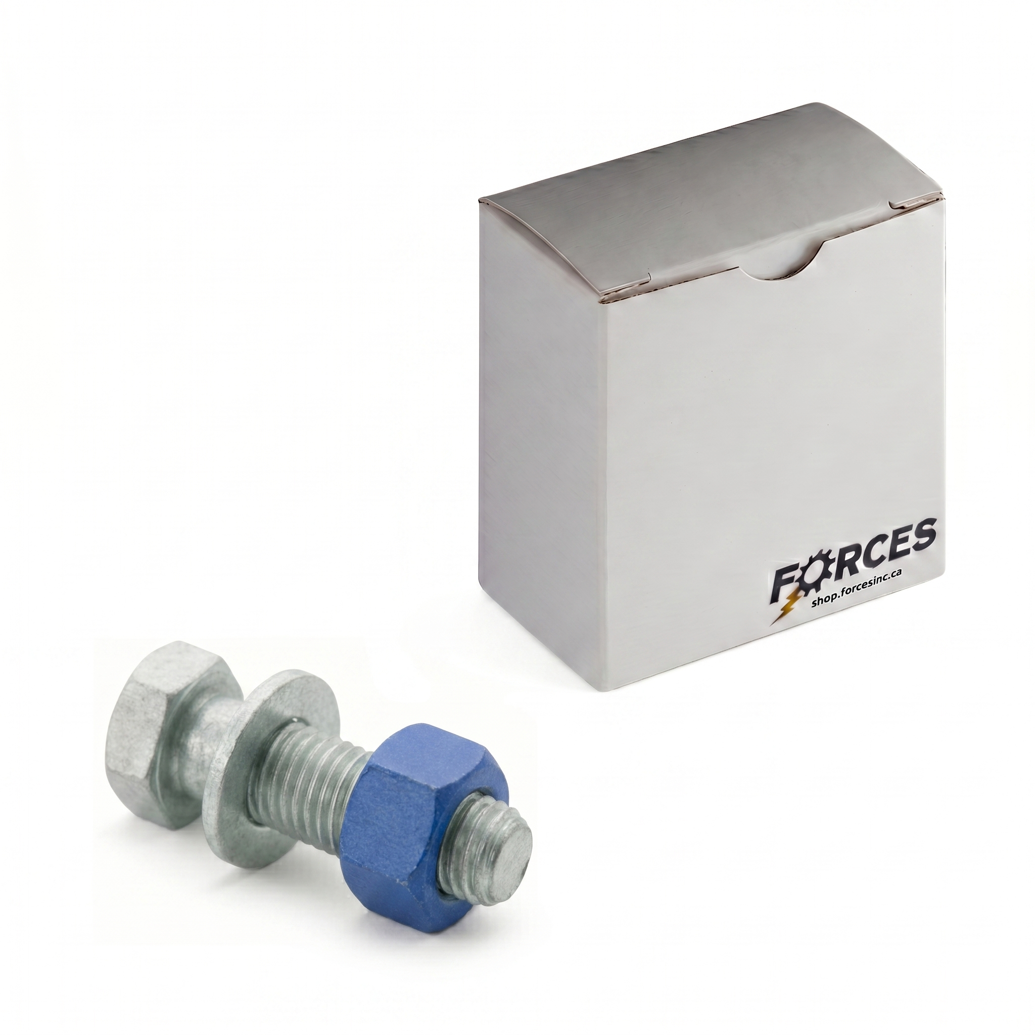 A325 Hvy Hex Bolt 5/8"-11 x 2-1/4" (PT) HDG W/ A563 DH Hvy Hex Nut & Rnd F436
