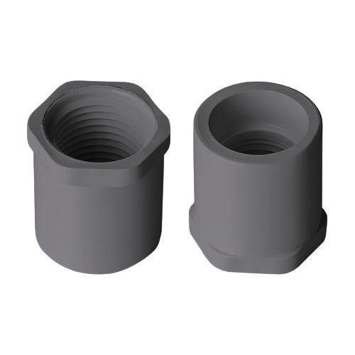PVC Reducer Bushing (SPG x FPT) Sch 40 - Grey