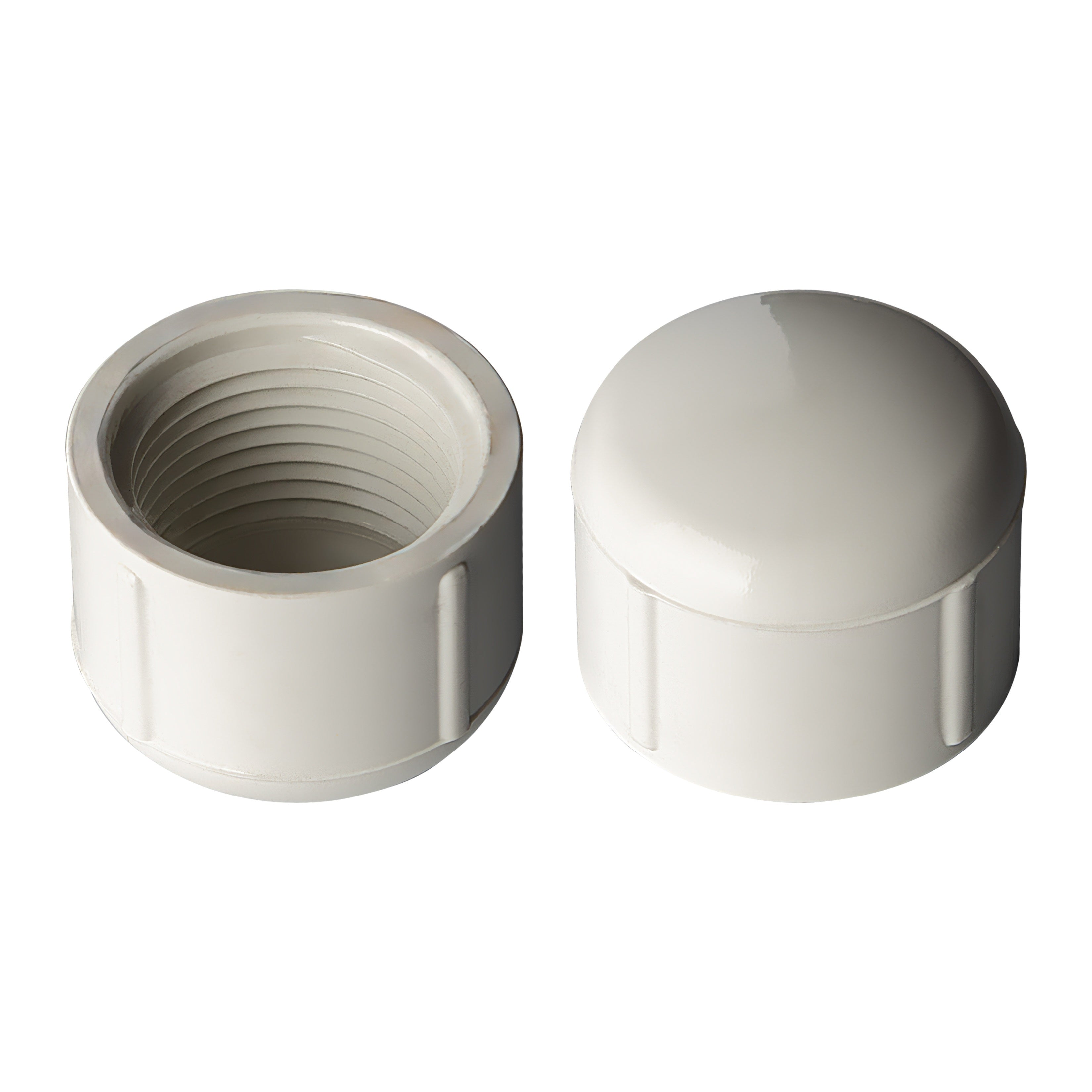 PVC Cap (Threaded) Sch 40 - White