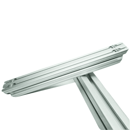 45° Extrusion supports 1010 x 48" Length for 10 Series Aluminum T-Slot - Forces Inc