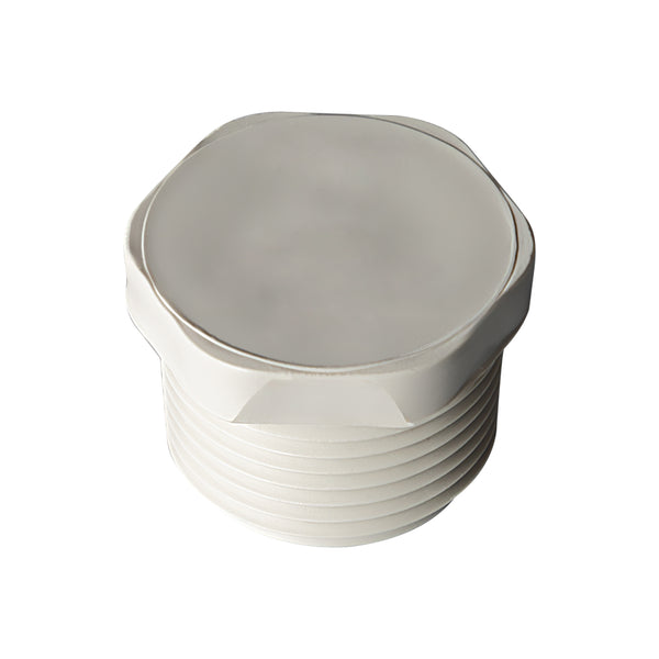 PVC Plugs (Threaded) Sch 40 - White