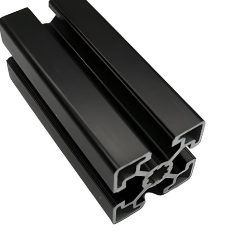 45mm x 45mm Black Smooth T-Slotted Aluminum Extrusion