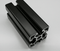 45mm x 45mm Black Aluminum Extrusion 45 Series - 1ft Bar - Forces Inc