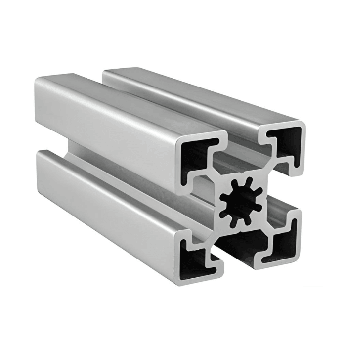 45mm x 45mm Smooth T-Slotted Aluminum Extrusion - 1ft Bar - Forces Inc