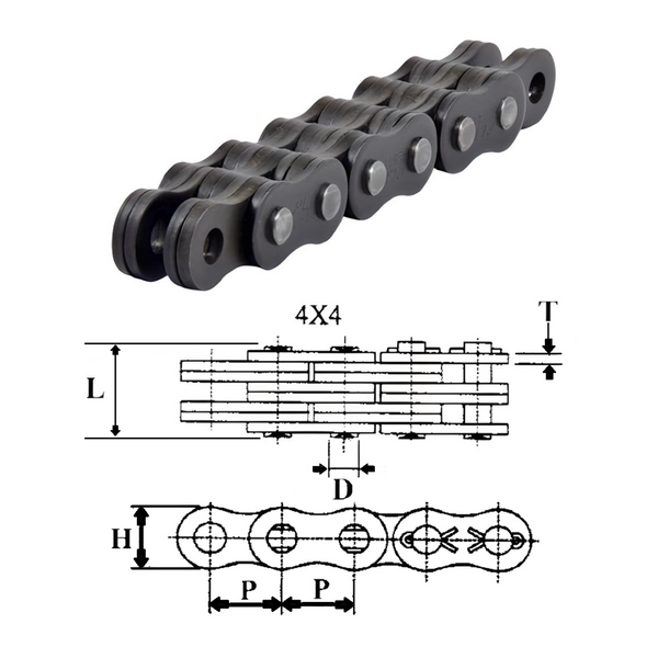 BL544 | Leaf Chain 4 x 4 Lacing 0.625