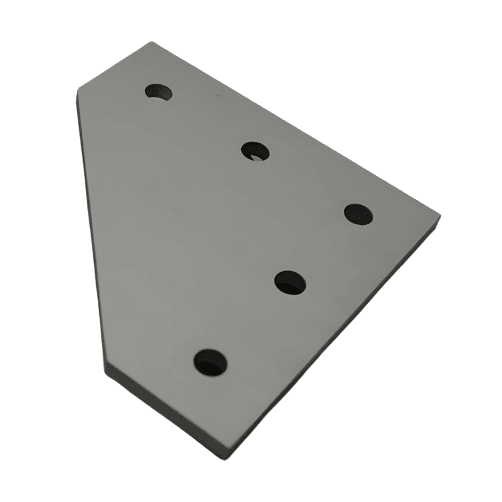 5 Hole 90° Joining Plate | 15 Series Aluminum Extrusion - Forces Inc
