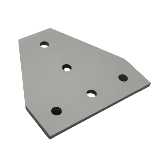 5 Hole Tee Joining Plate | 15 Series Aluminum Extrusion - Forces Inc