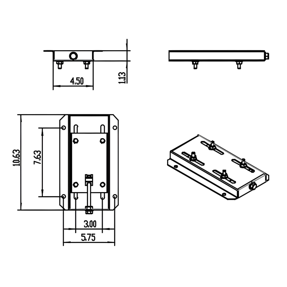 Motor Slide Base For Size 56 Frame