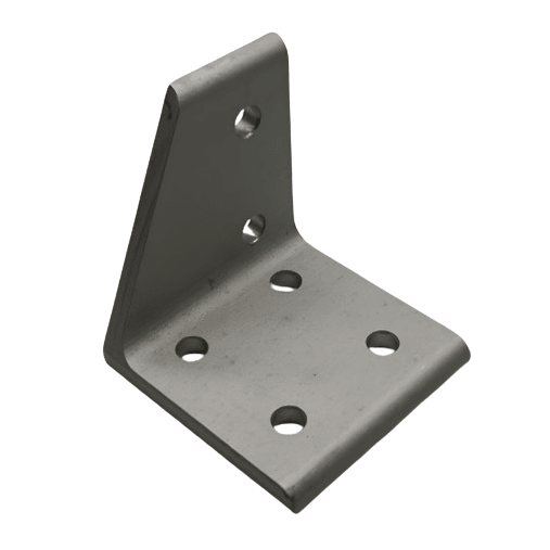 6 Hole Right Inside Corner Bracket | 15 Series Aluminum T-Slot - Forces Inc
