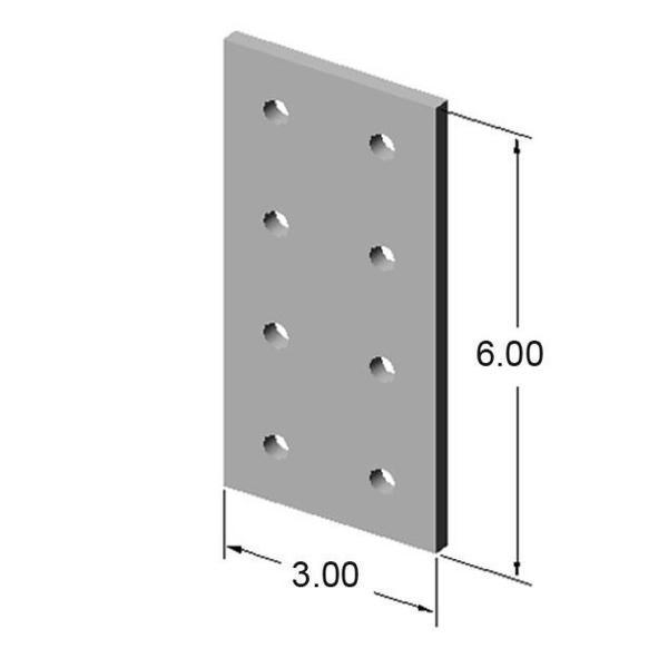 8 Hole Joining Plate | 15 Series Aluminum Extrusion - Forces Inc