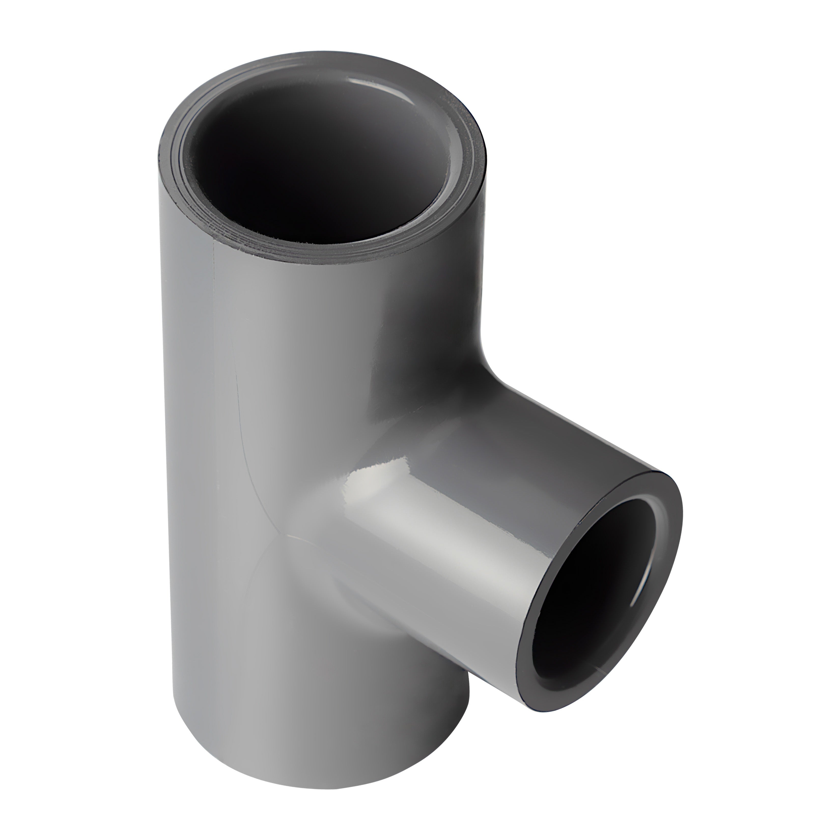 PVC Reducing Tee (Socket) Sch 80 - Grey