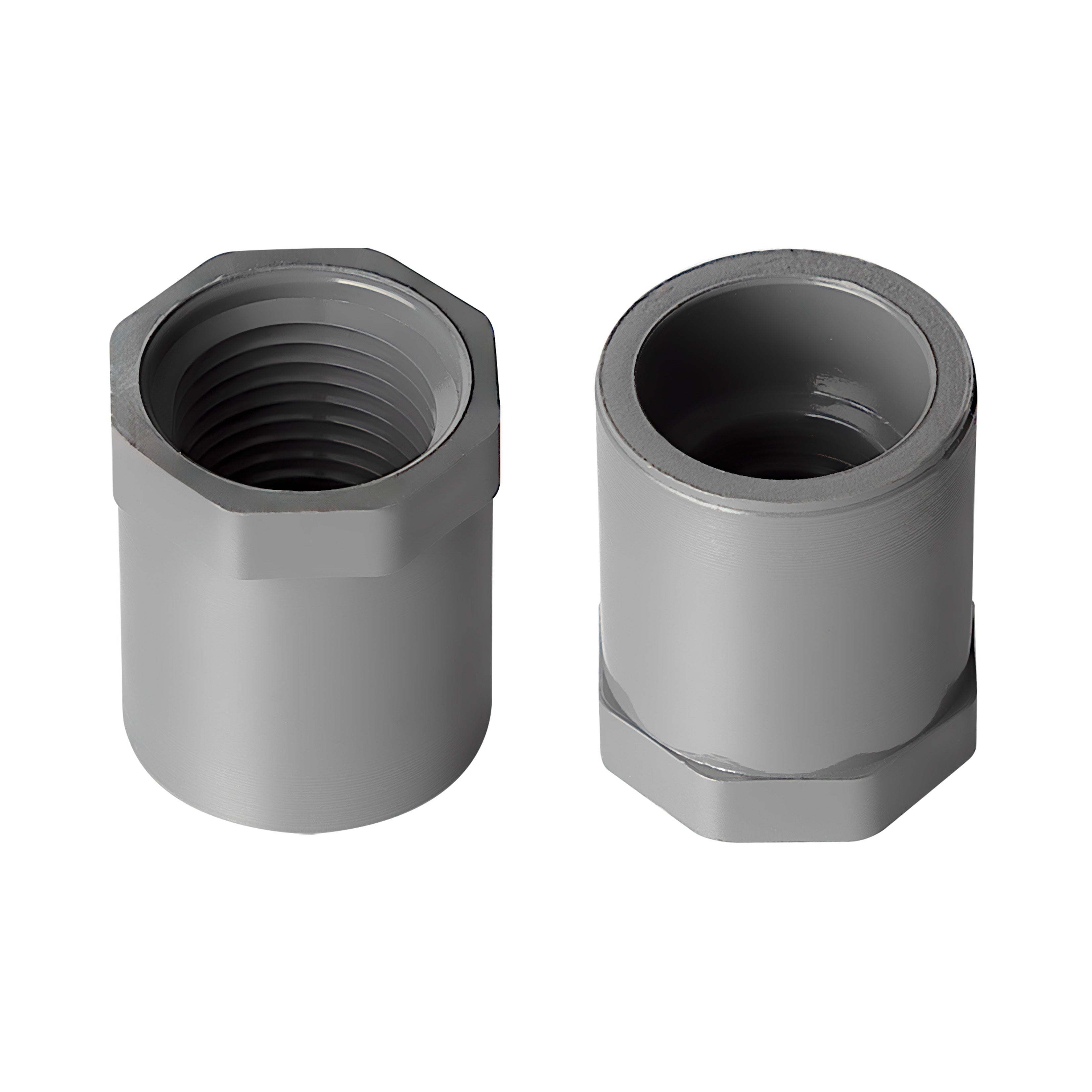 PVC Reducer Bushing (SPG x FPT) Sch 80 - Grey