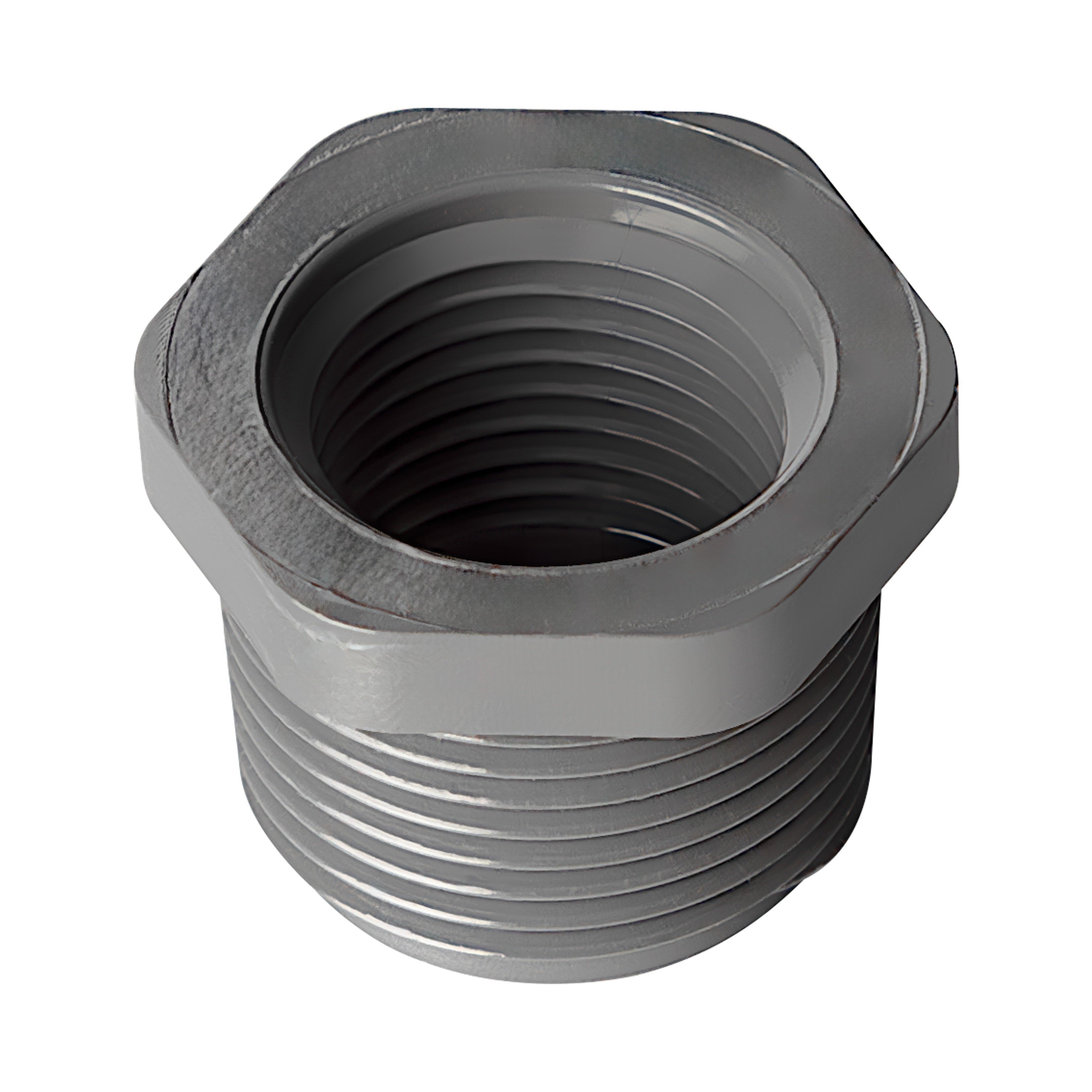 PVC Reducer Bushing (MPT x FPT) Sch 80 - Grey