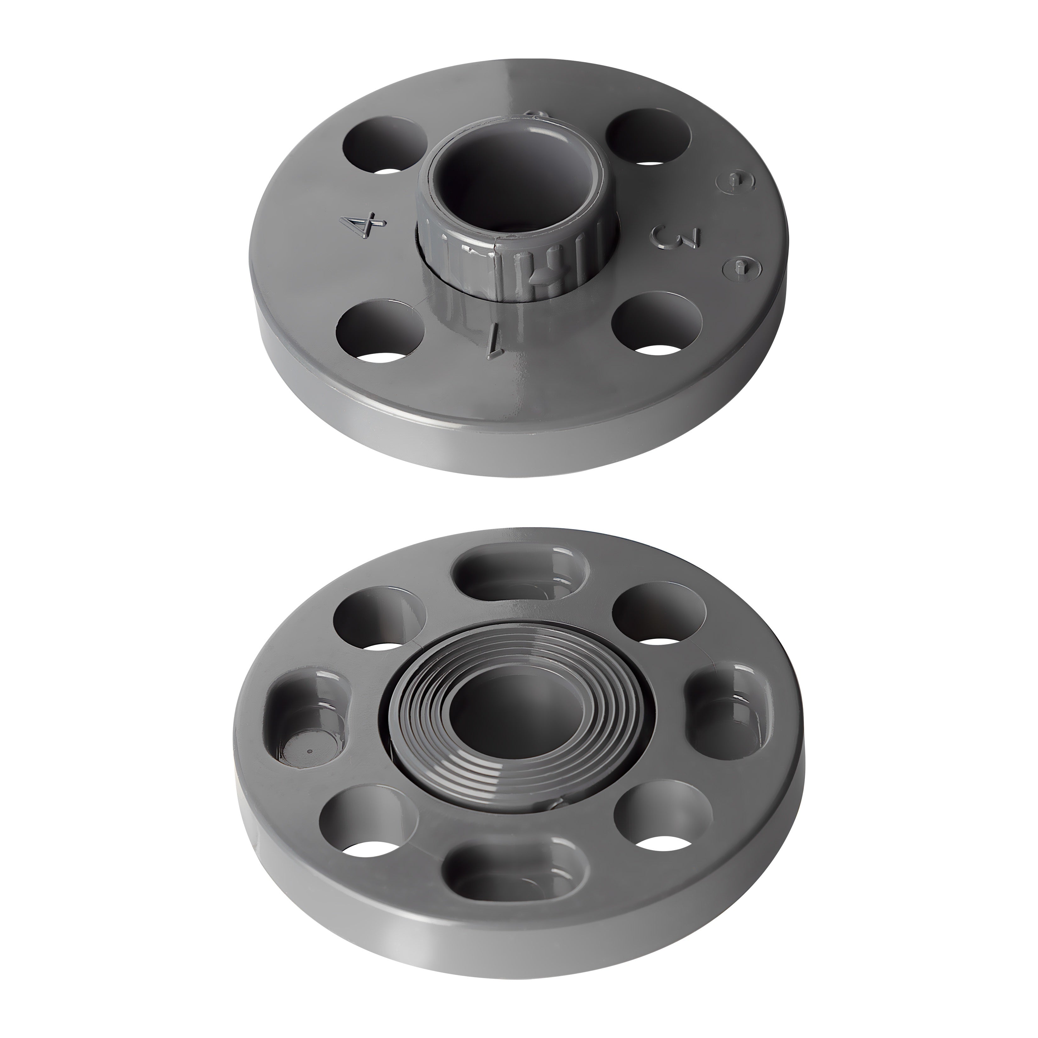 Vanstone Flange (Socket) Sch 80 - PVC Grey