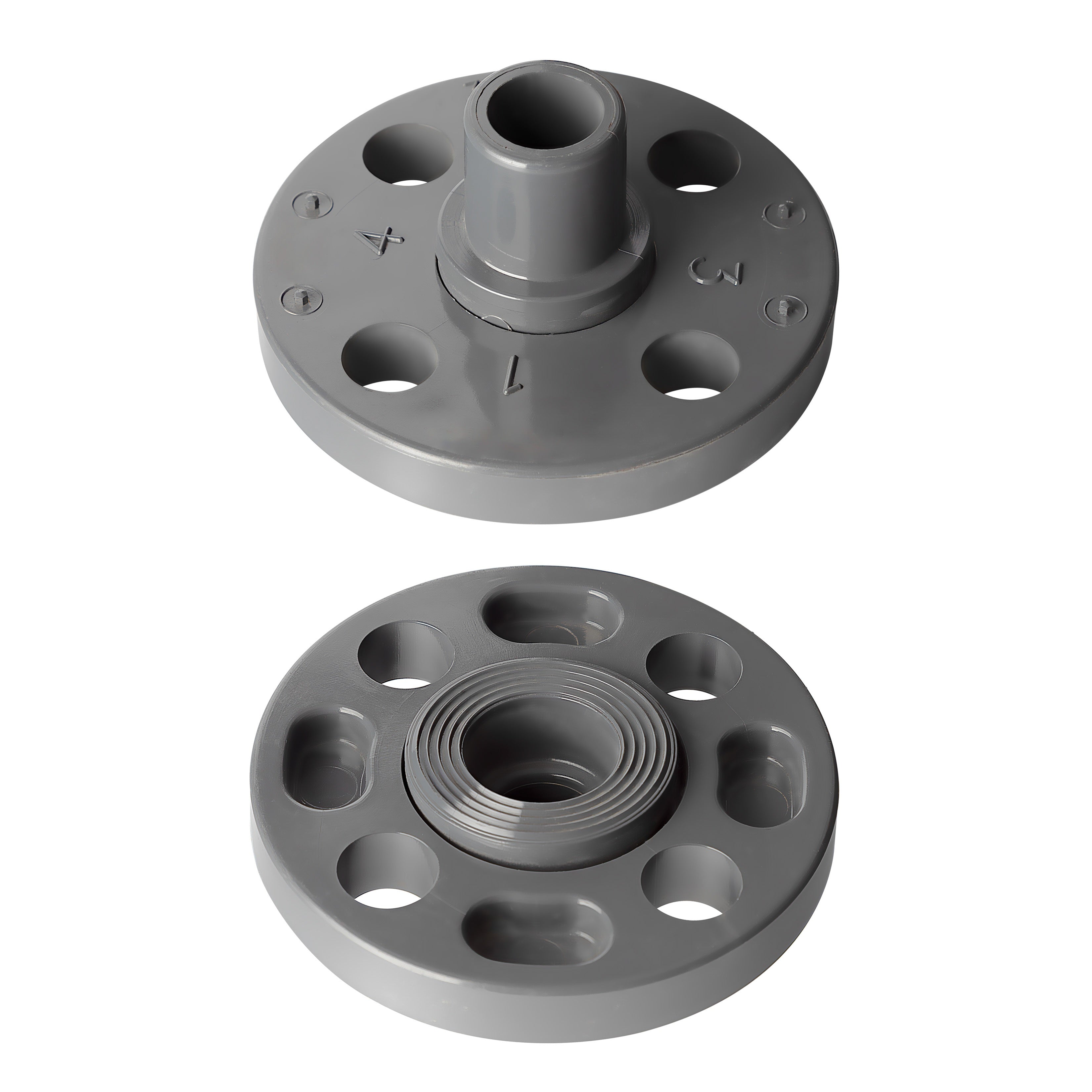 Vanstone Flange (Spigot) Sch 80 - PVC Grey