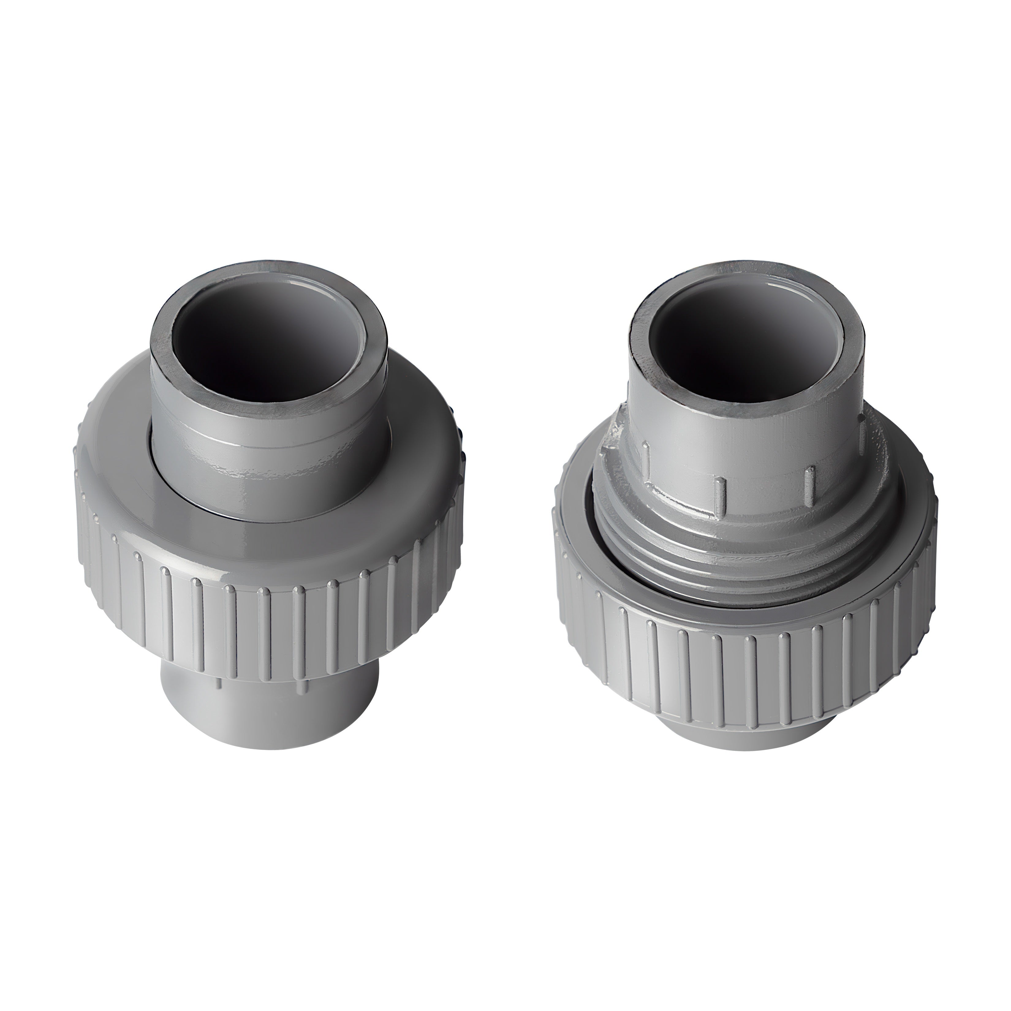 PVC Union (Socket) Sch 80 - Grey