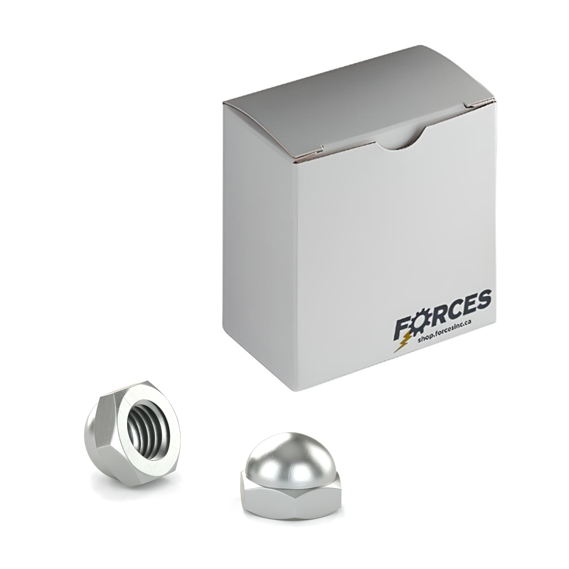 DIN 1587 Acorn Hex Nut M16-2.00 - Zinc Plated Class 6