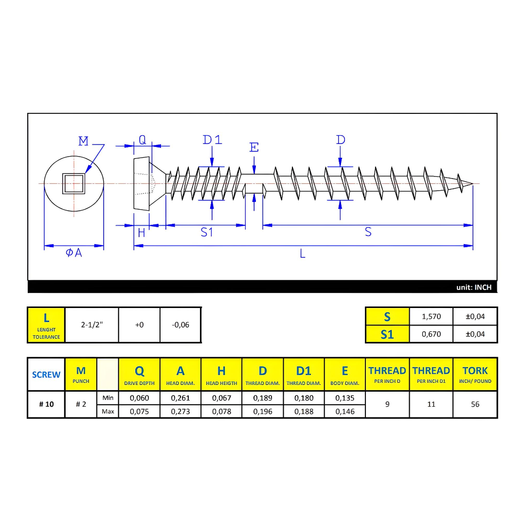 #10 x 2-1/2" Deck Screws Round Head ACQ Grey Ceramic Finish