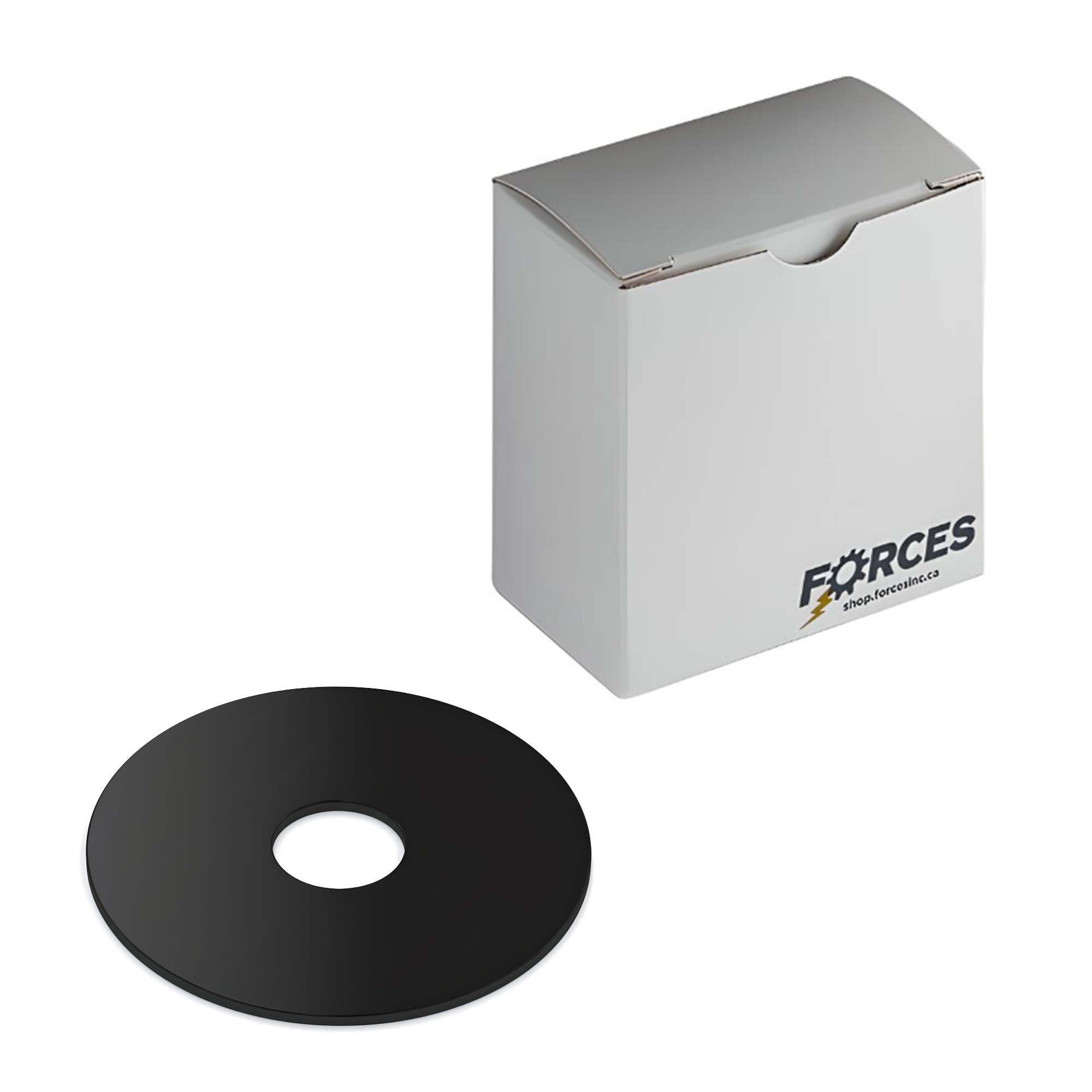 Fender Washer 3/8" x 1.500" O.D. - Rustproof Black Steel