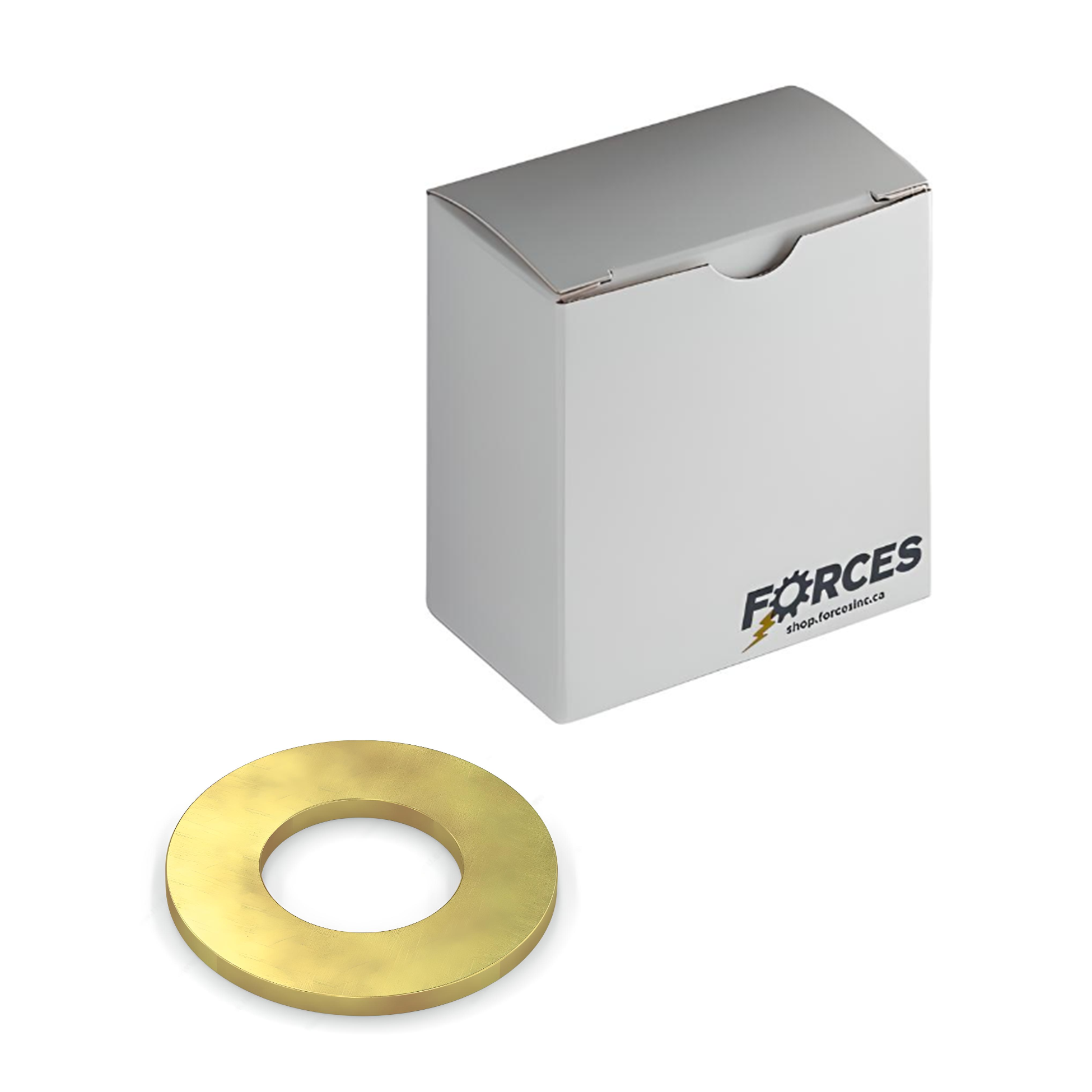 ASTM F436-1 Structural Flat Washer 1" x 2.000" O.D. - Yellow Zinc Grade 8