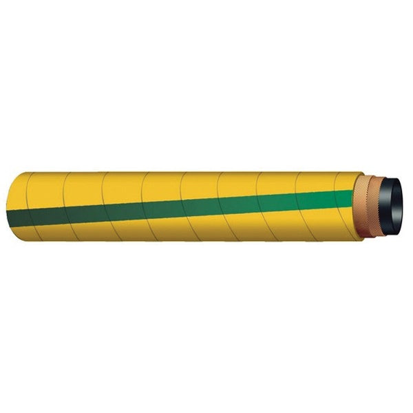 Acid Discharge Chemical Hose - Yellow/Green Hypalon Rubber