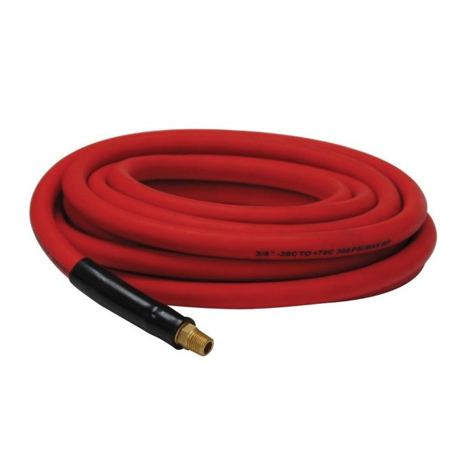 General Purpose Hose Assembly 3/8" x 1/4" MNPT 300 PSI - Black/Red Nitrile/PVC