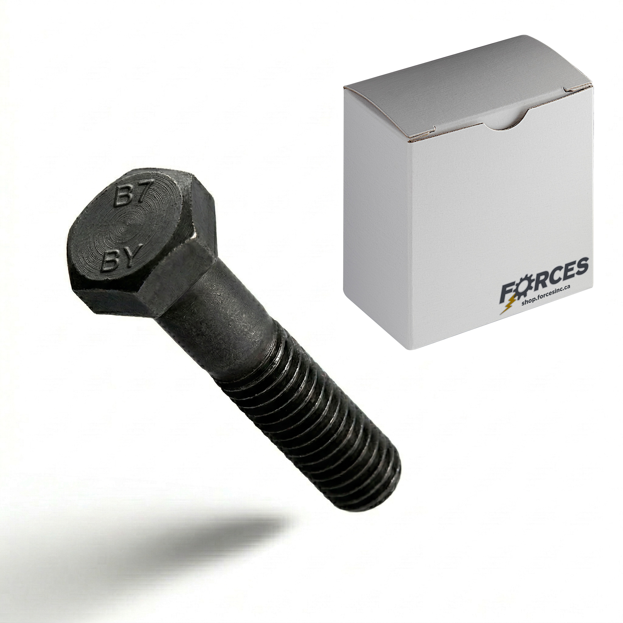 Heavy Hex Head Bolt 1"-8 x 8" Partial thread - Plain Steel A193 Grade B7