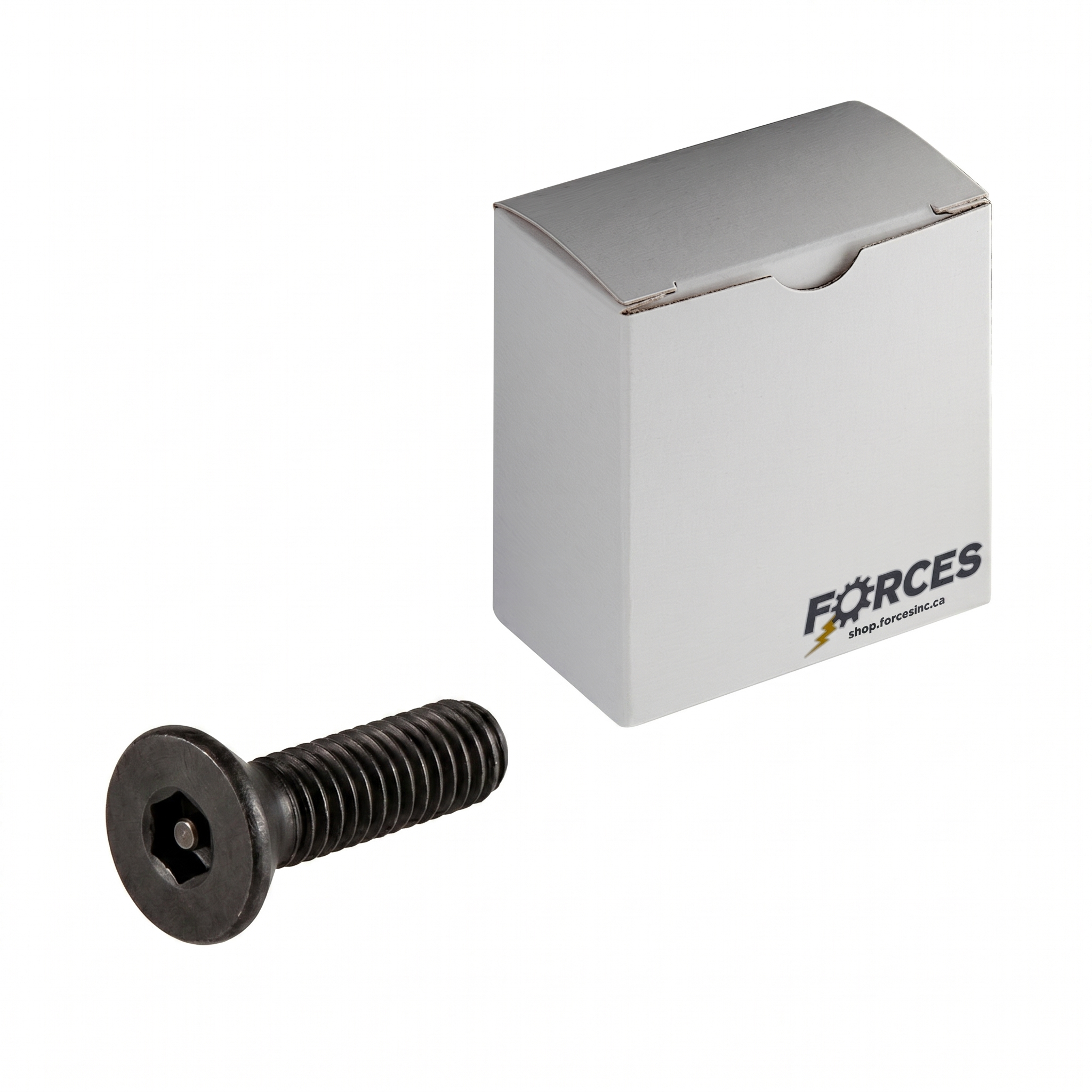 Tamper Resistant Flat Head Socket Cap Screw #8-32 x 1" Full thread - Black Oxide