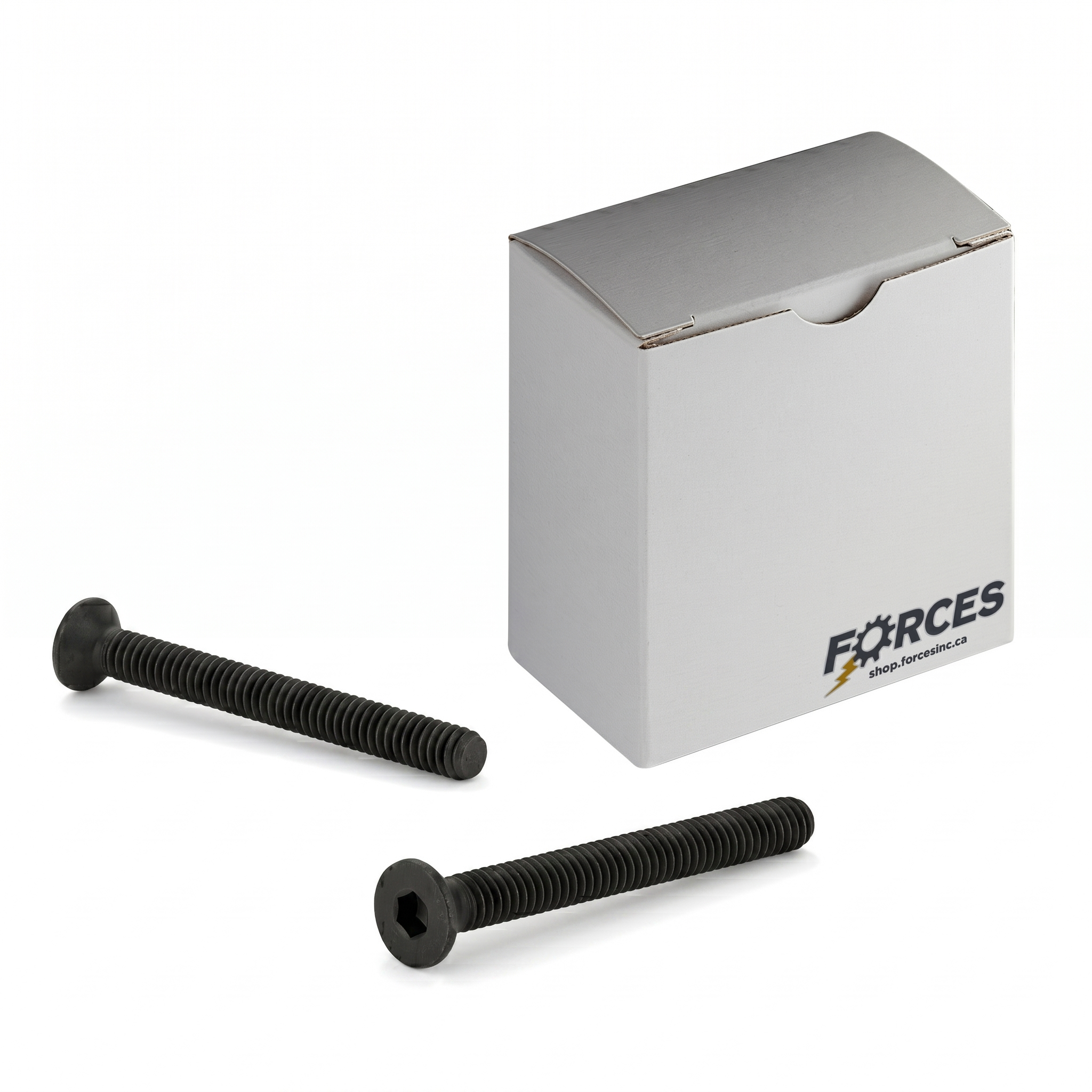 Flat Head Socket Cap Screw 1/2"-20 x 2" Full thread - Black Oxide ASTM F835