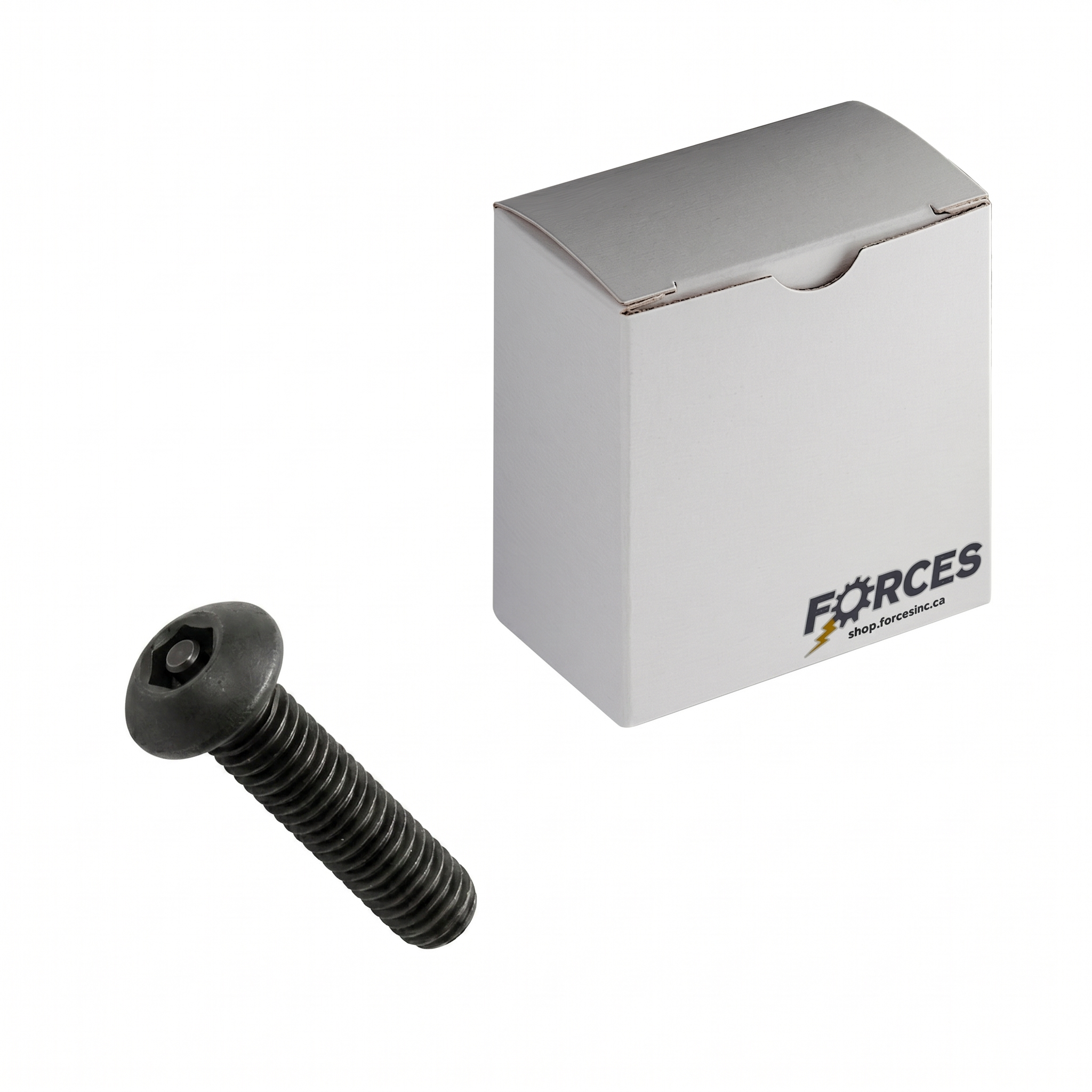 Tamper Resistant Button Head Socket Cap Screw #10-32 x 5/8" Full thread - Black Oxide