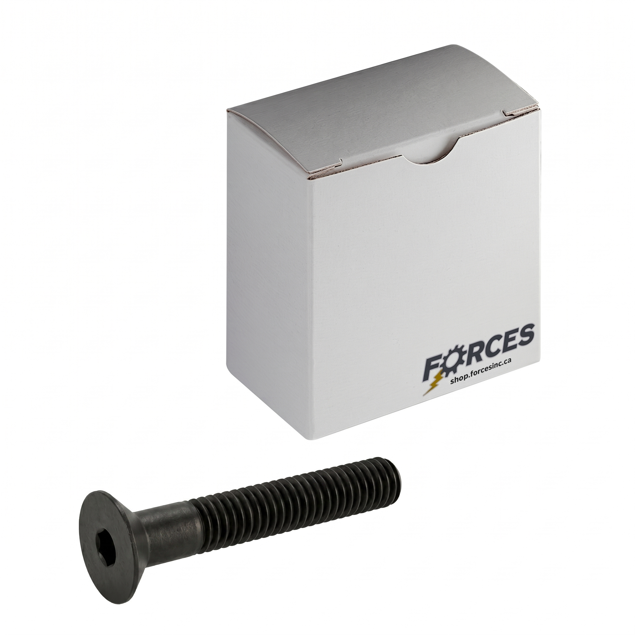 DIN 7991 Flat Head Socket Cap Screw M4-0.70 x 70mm Partial thread - Black Oxide Class 10.9