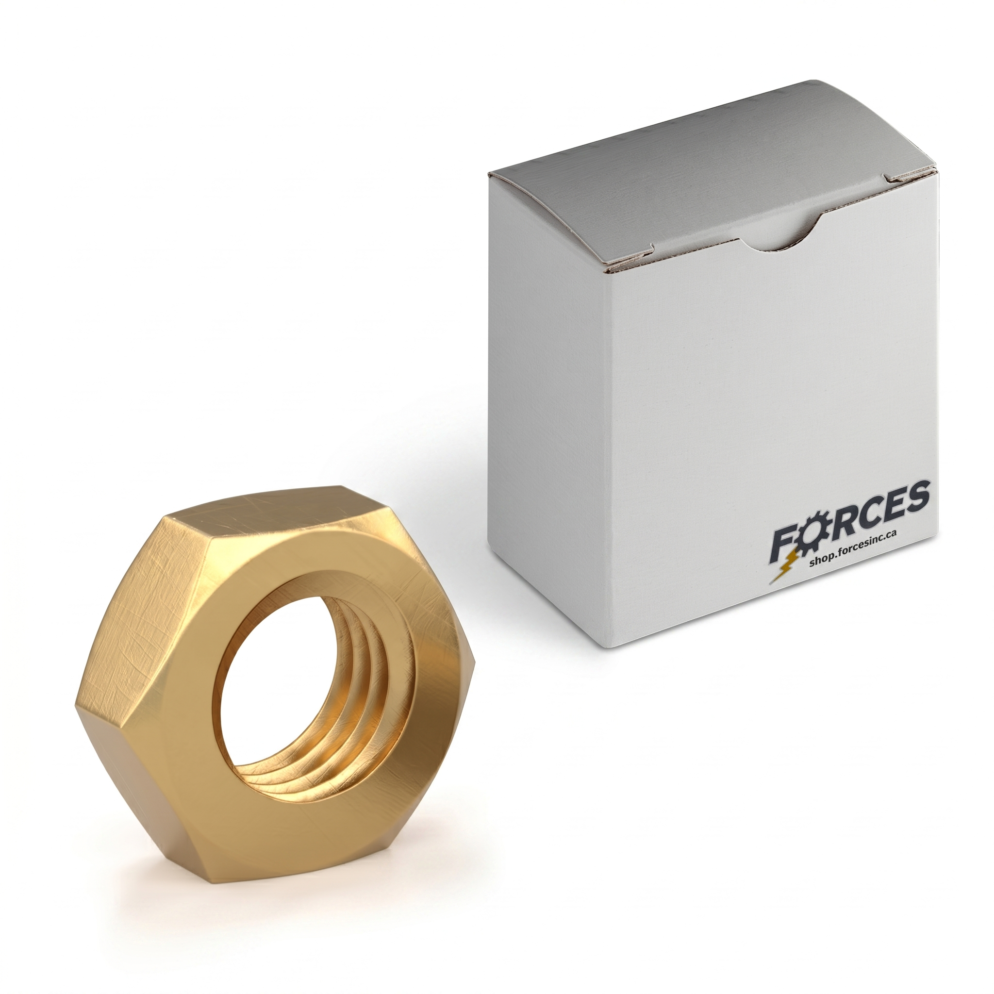 Hex Machine Screw Nut #8-32 - Brass