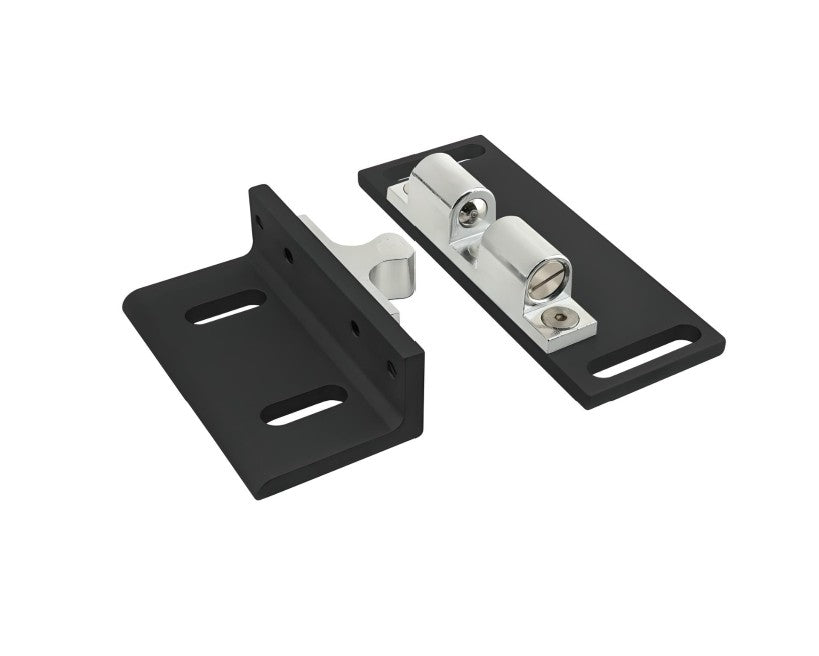 Black Tension Ball Latch Kit w/mounting hardware