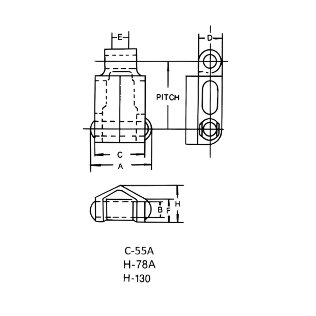 C55A Rooftop Conveyor Chain - 10ft