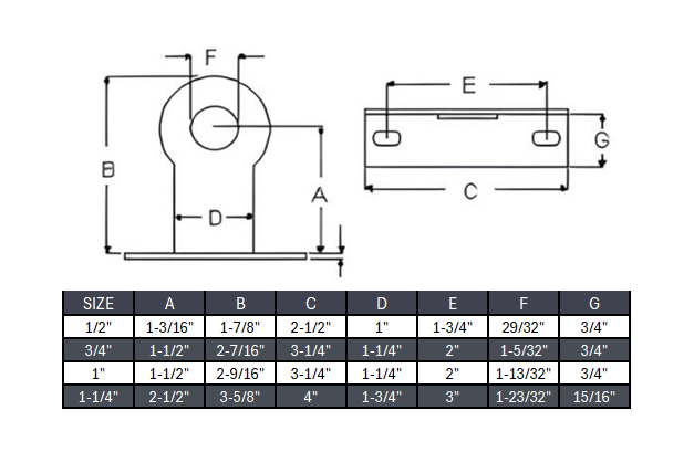 Pipe Stay - Stainless Steel 304